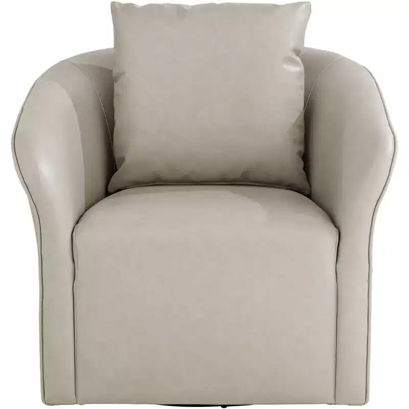 Chaise pivotante Charlie en similicuir