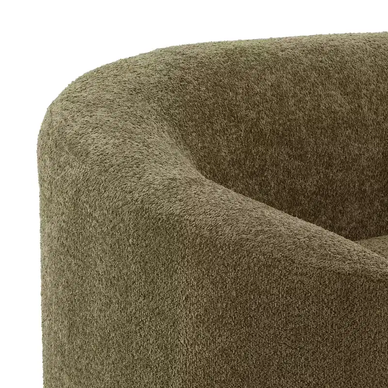 Chaise longue, canapé moderne du milieu du siècle avec cadre en bois d'hévéa, méridienne gauche pour salon