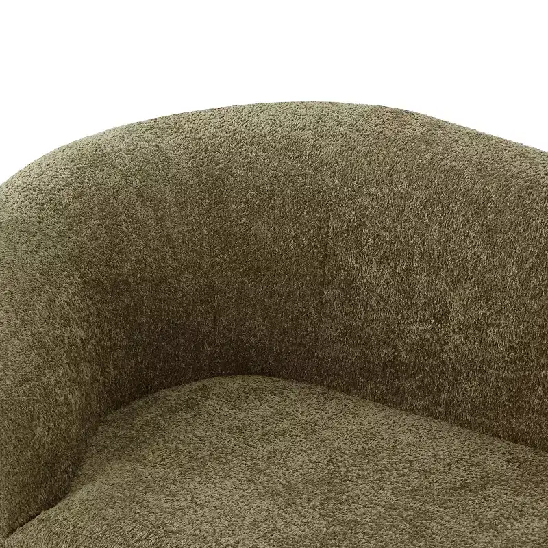 Chaise longue, canapé moderne du milieu du siècle avec cadre en bois d'hévéa, méridienne gauche pour salon