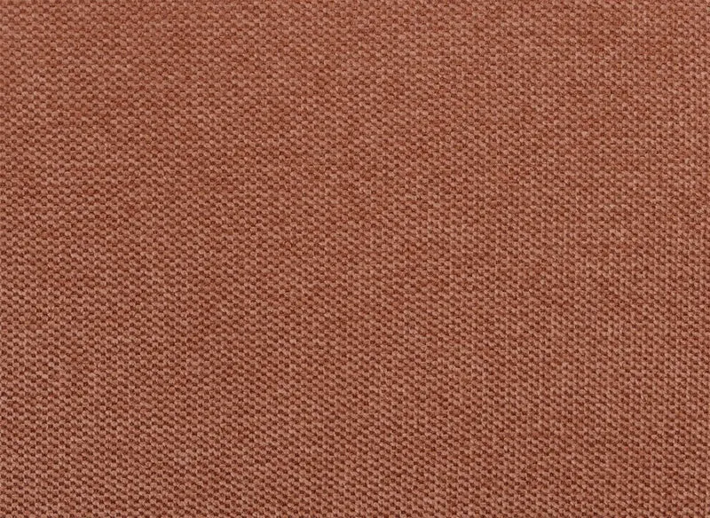 Canapé d'angle convertible avec coffre en tissu terracotta HAVEN - Angle droit