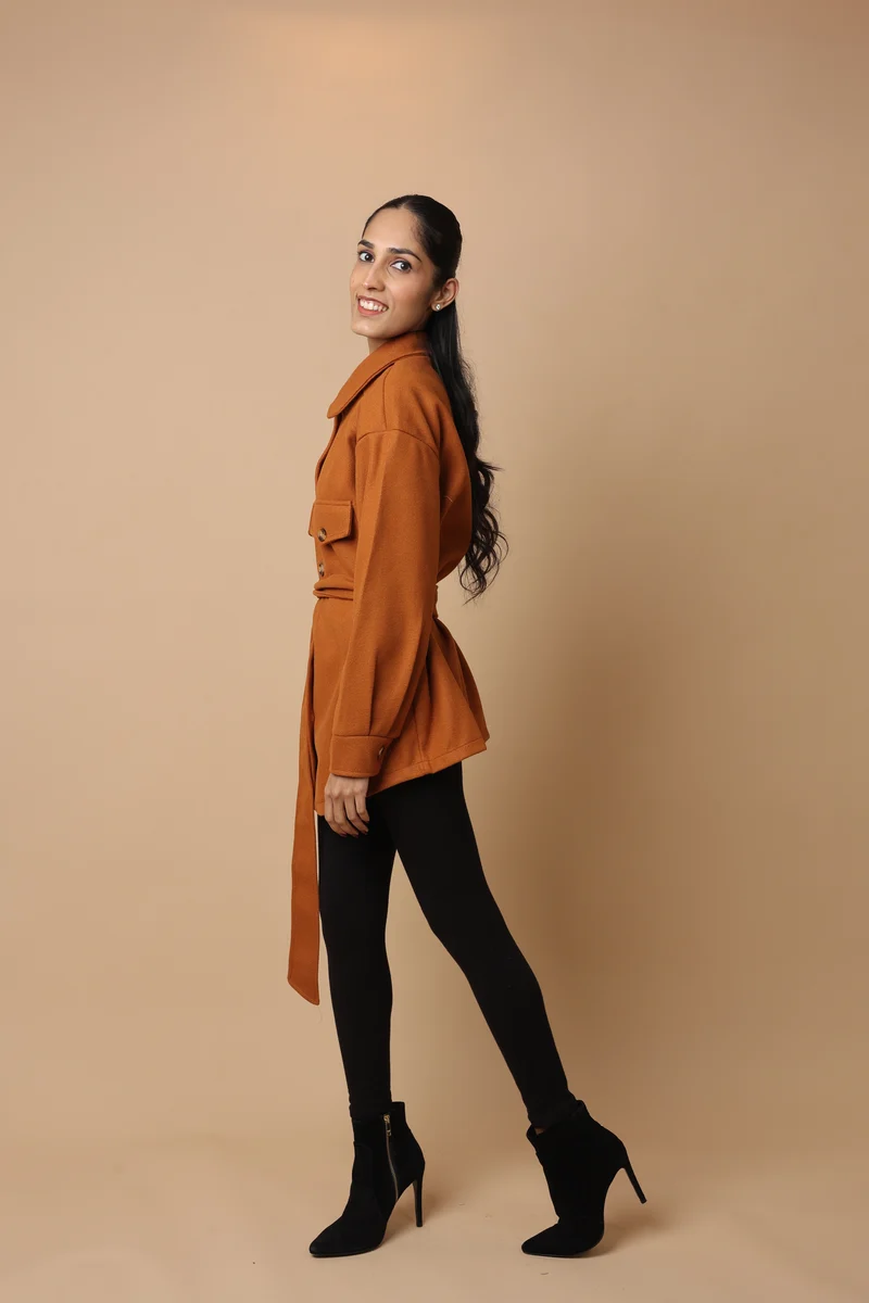 Luxevo Coat (Dark Brown)