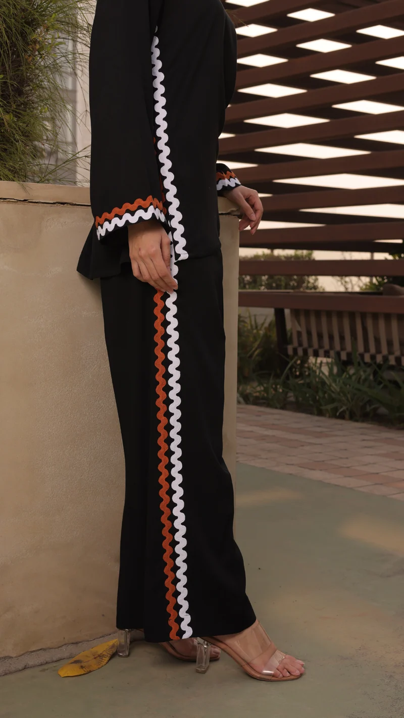 Owen Coord Set in Black - Full Sleeves (As Seen On Shreya Lakhani)