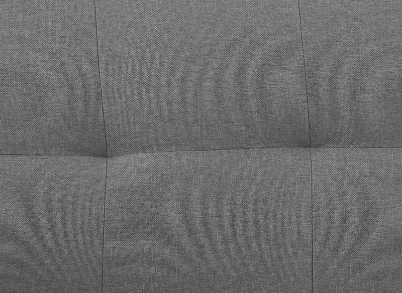 Banquette clic clac gris en tissu TANIA