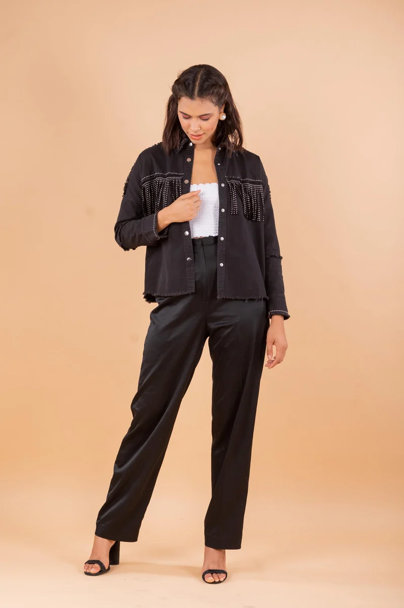 Missguided Fringe Jacket