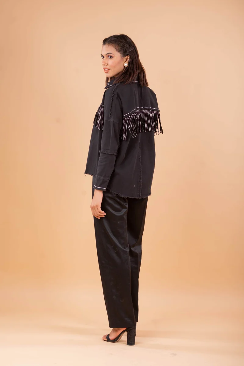 Missguided Fringe Jacket