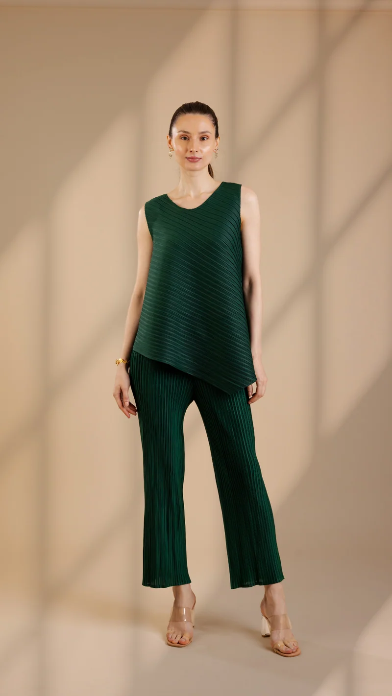 Murcia Pleated Coord Set (As Seen On Jannat Khurana)