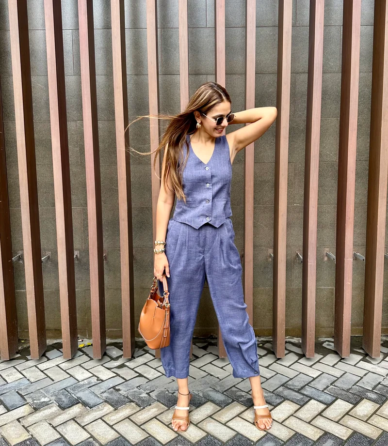 Camille Coord Set - Arctic Blue (As Seen On Sneha Adwani)
