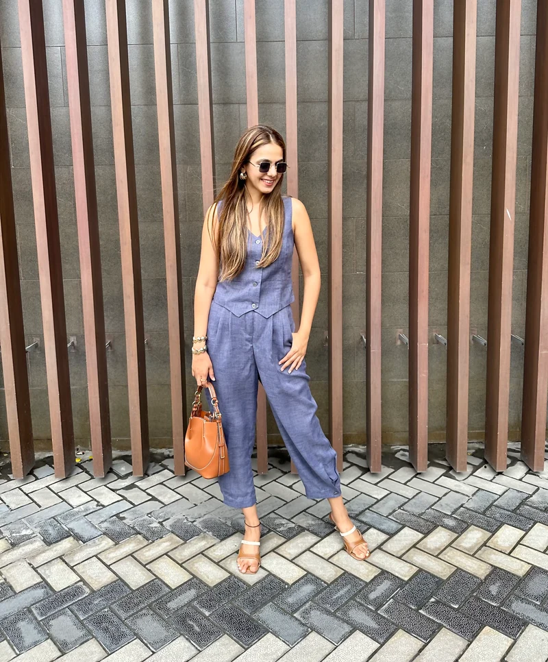 Camille Coord Set - Arctic Blue (As Seen On Sneha Adwani)