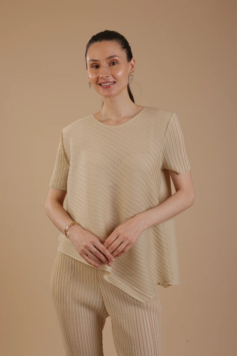 Hector Pleated Coord set (Ivory)