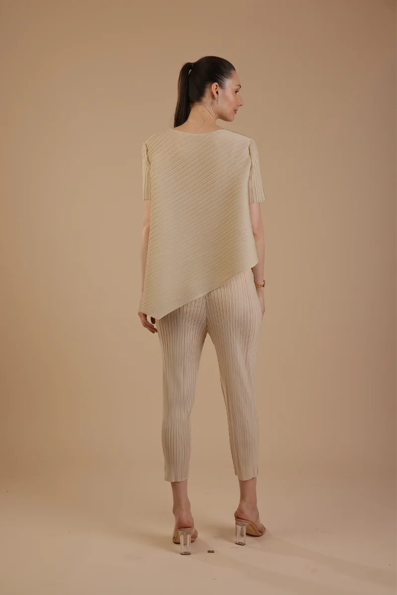 Hector Pleated Coord set (Ivory)