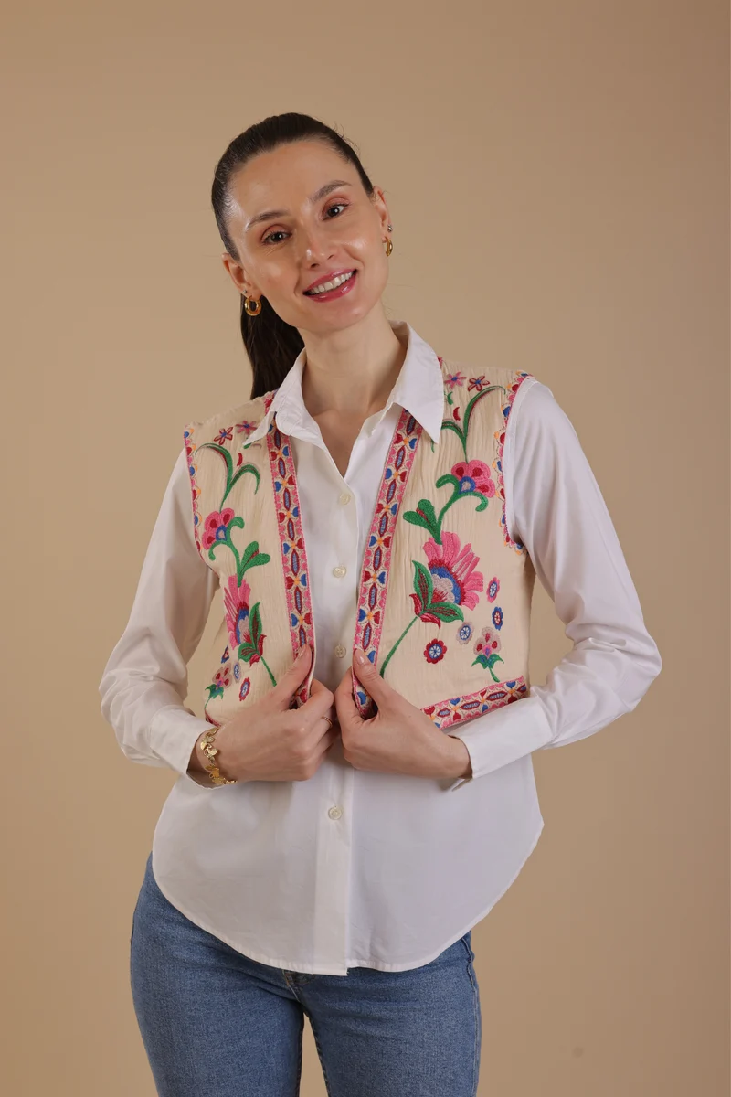 Zilly Embroidered Vest