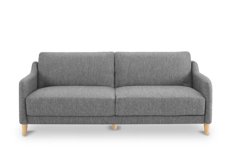 Canapé clic clac 3 places en tissu gris foncé MARLON