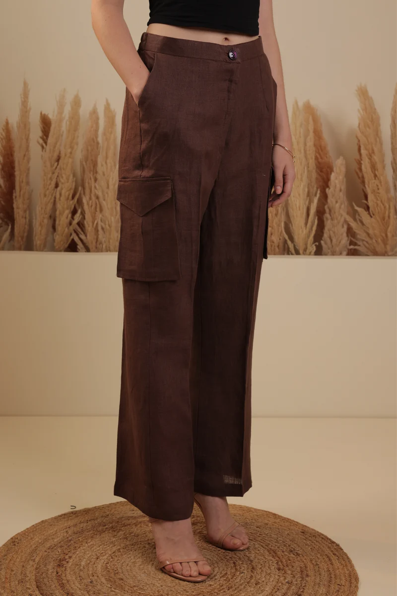 Carly Cargo Pants (Mulberry)