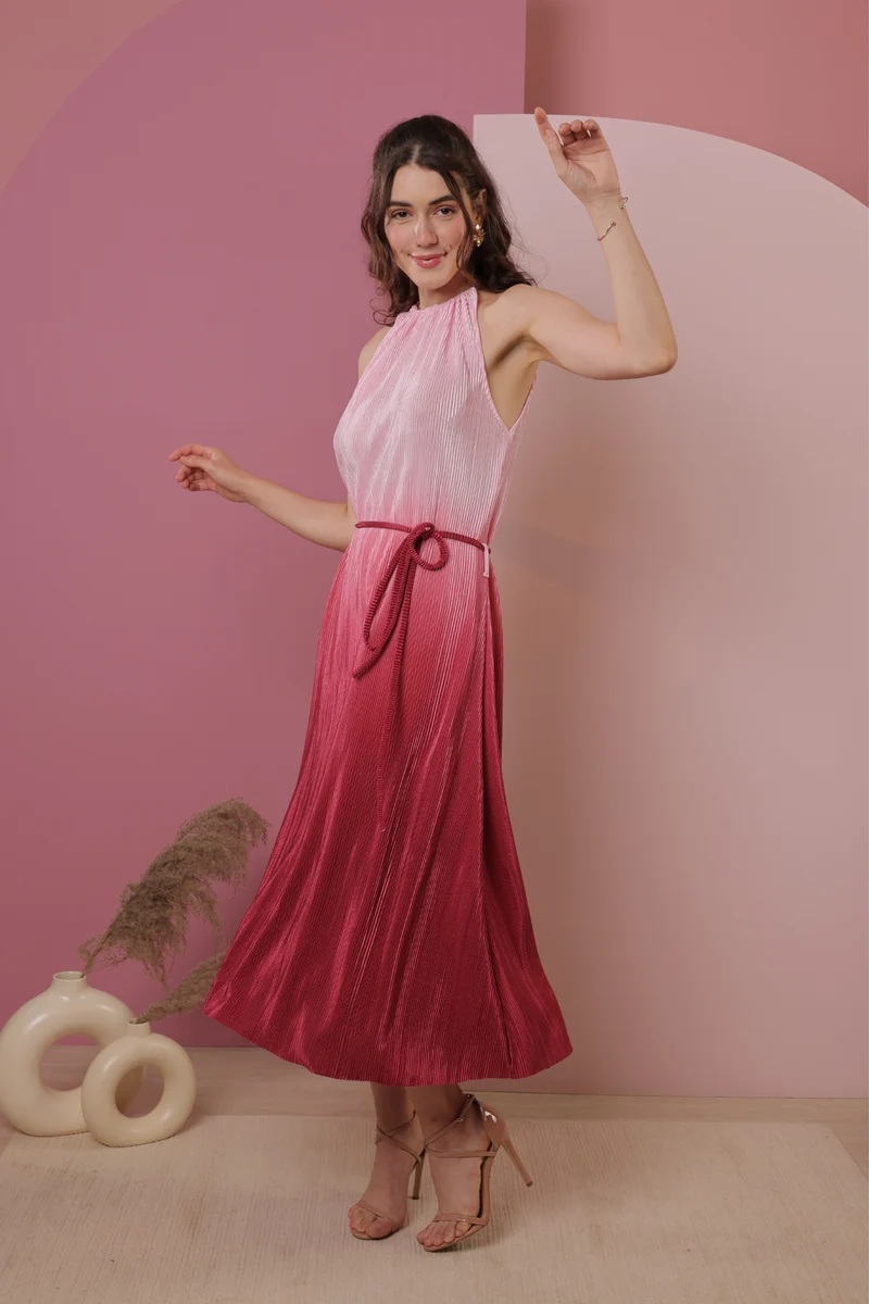Janice Dress (Fuchsia)