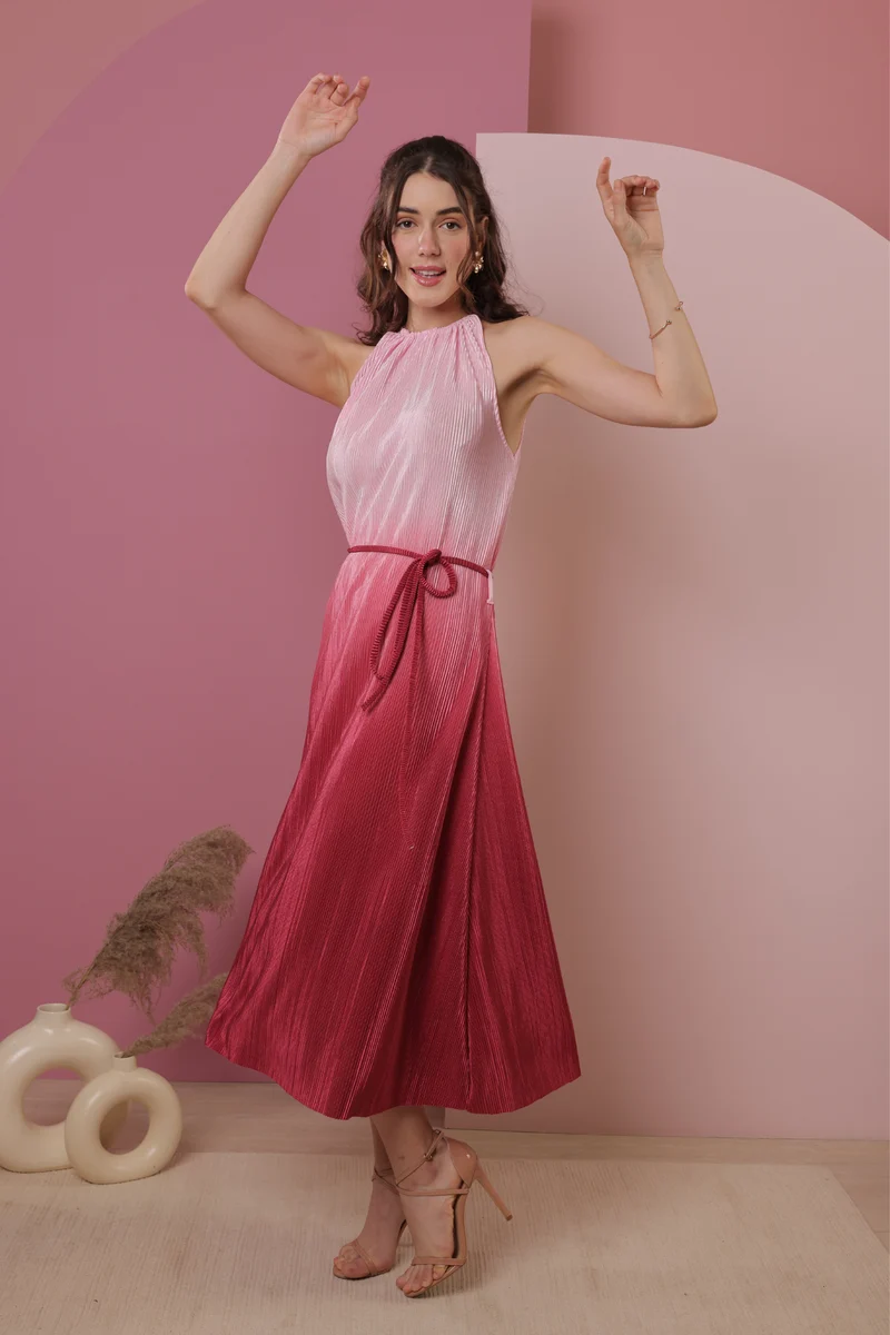 Janice Dress (Fuchsia)