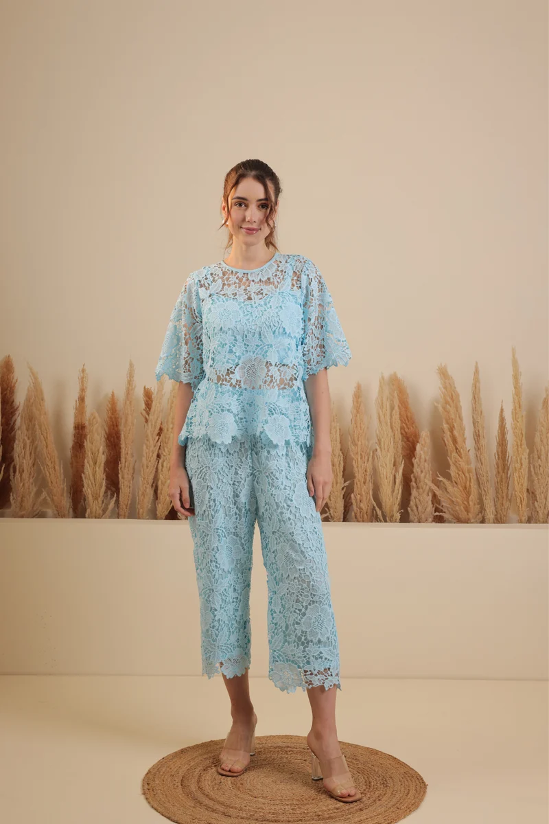 Mughetto Coord Set (Azure)