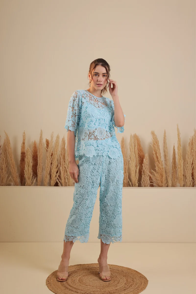 Mughetto Coord Set (Azure)